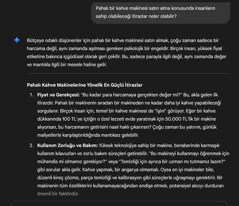 yapay zeka ile satış sayfası yazmak