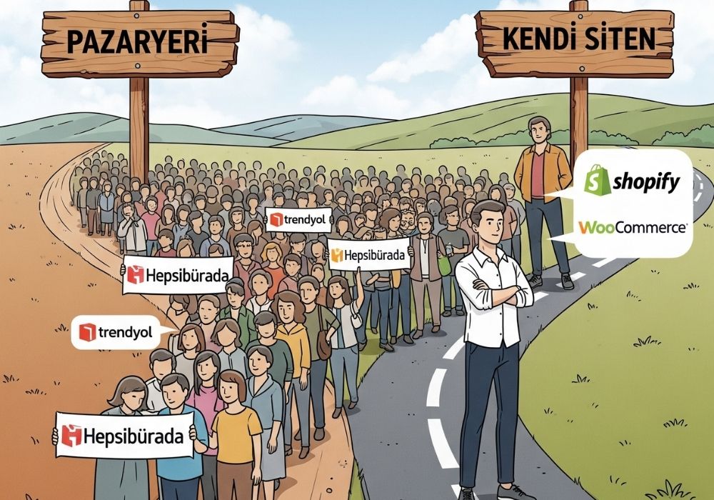 Bağımsız e-ticaret sitesi kurmak mı, pazaryerinde satış yapmak mı?